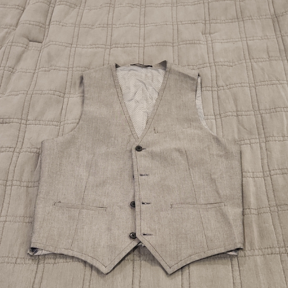 Men's Altamoda By MW Classic Gray Vest Size 40!